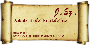 Jakab Szókratész névjegykártya
